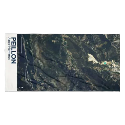 Serviette cartographique — Peillon