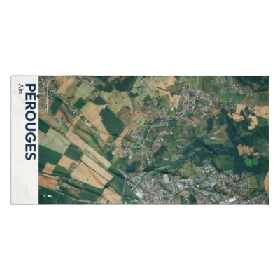 Serviette cartographique — Pérouges