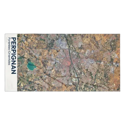 Serviette cartographique — Perpignan