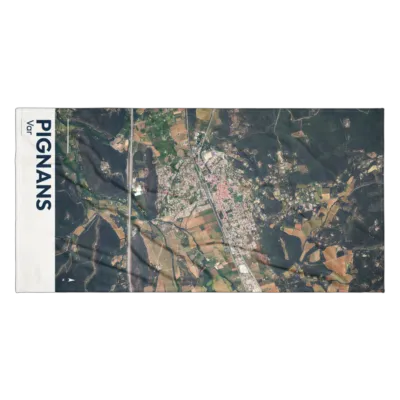 Serviette cartographique — Pignans