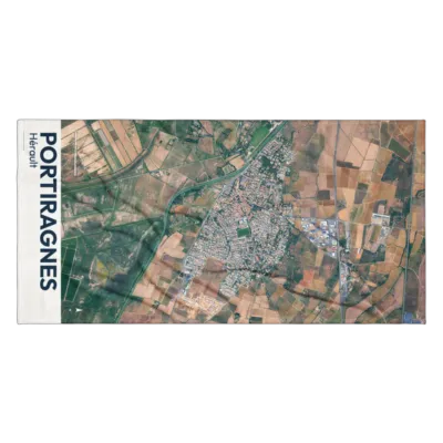 Serviette cartographique — Portiragnes