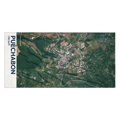 Serviette cartographique — Puéchabon