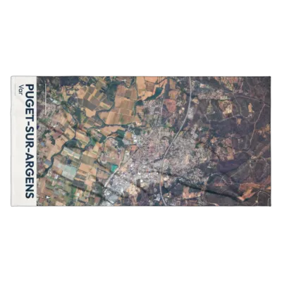 Serviette cartographique — Puget-sur-Argens