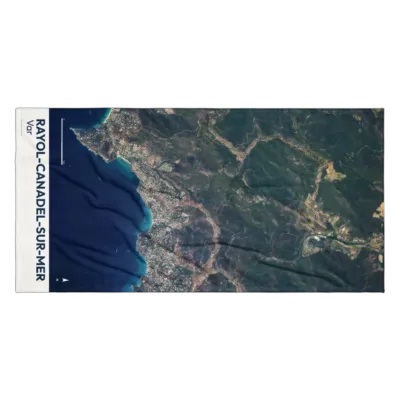 Serviette cartographique — Rayol-Canadel-sur-Mer