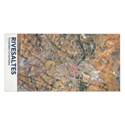 Serviette cartographique — Rivesaltes