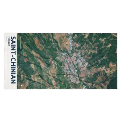 Serviette cartographique — Saint-Chinian