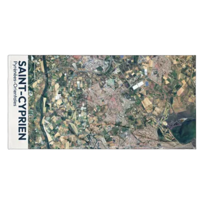 Serviette cartographique — Saint-Cyprien