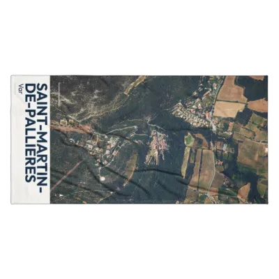 Serviette cartographique — Saint-Martin-de-Pallières