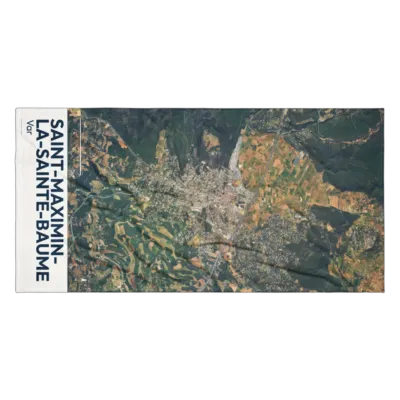 Serviette cartographique — Saint-Maximin-la-Sainte-Baume