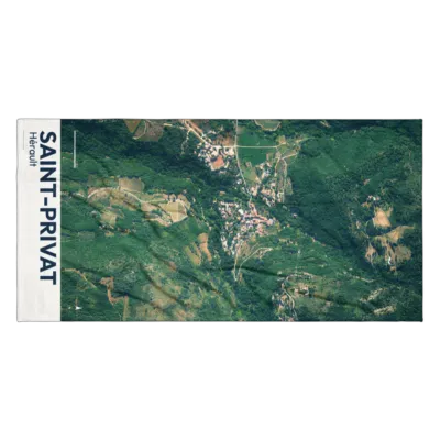 Serviette cartographique — Saint-Privat