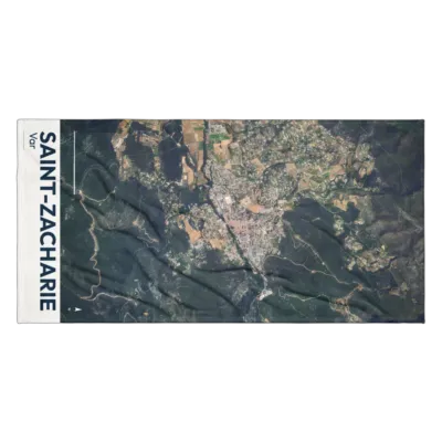 Serviette cartographique — Saint-Zacharie