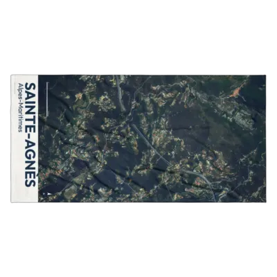 Serviette cartographique — Sainte-Agnès