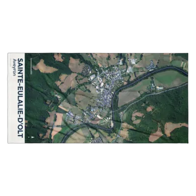 Serviette cartographique — Sainte-Eulalie-d'Olt