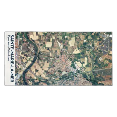 Serviette cartographique — Sainte-Marie-la-Mer