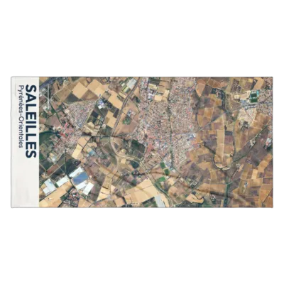 Serviette cartographique — Saleilles