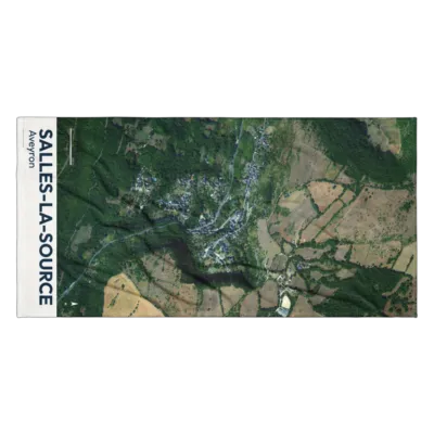 Serviette cartographique — Salles-la-Source