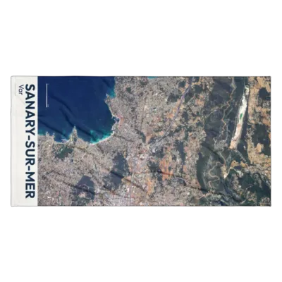 Serviette cartographique — Sanary-sur-Mer