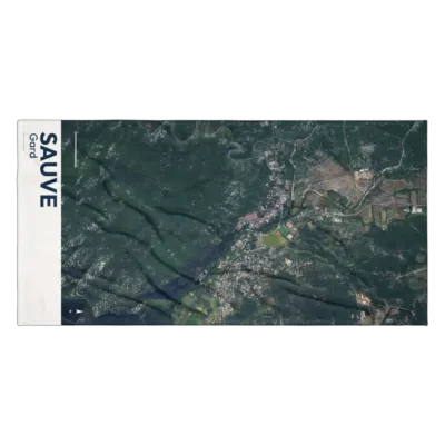 Serviette cartographique — Sauve