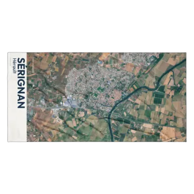 Serviette cartographique — Sérignan