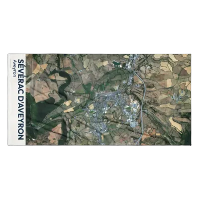 Serviette cartographique — Sévérac d'Aveyron