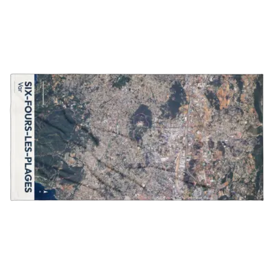 Serviette cartographique — Six-Fours-les-Plages
