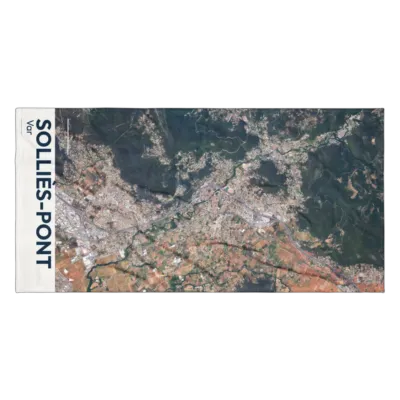 Serviette cartographique — Solliès-Pont