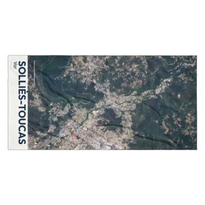Serviette cartographique — Solliès-Toucas