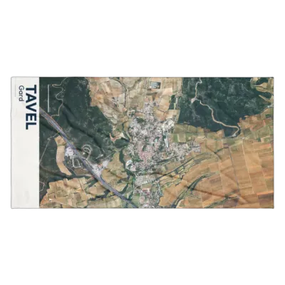 Serviette cartographique — Tavel