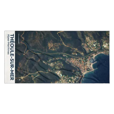 Serviette cartographique — Théoule-sur-Mer
