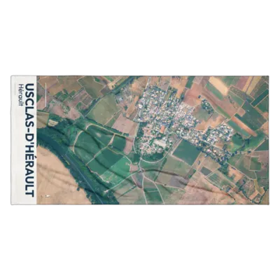 Serviette cartographique — Usclas-d'Hérault