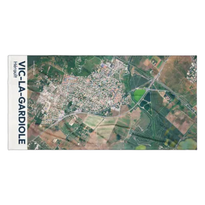 Serviette cartographique — Vic-la-Gardiole