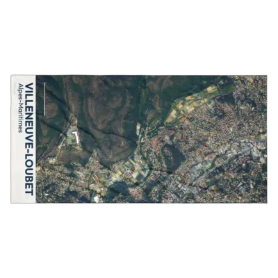 Serviette cartographique — Villeneuve-Loubet