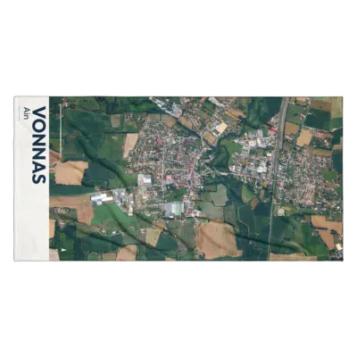 Serviette cartographique — Vonnas