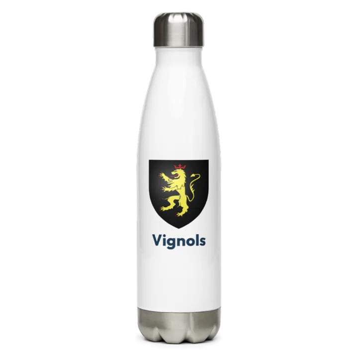 Gourde inox blason de Vignols