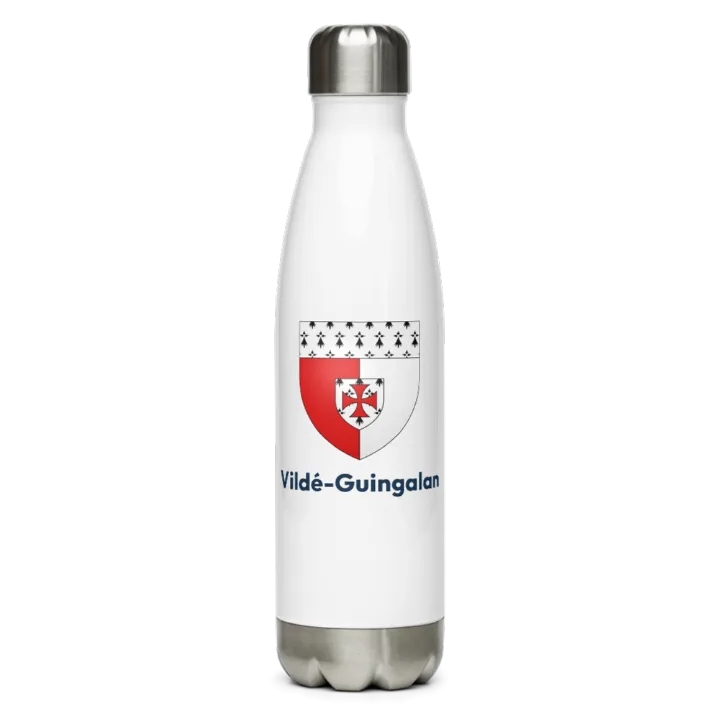 Gourde inox blason de Vildé-Guingalan