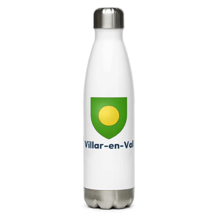 Gourde inox blason de Villar-en-Val