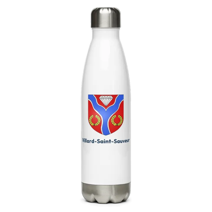 Gourde inox blason de Villard-Saint-Sauveur