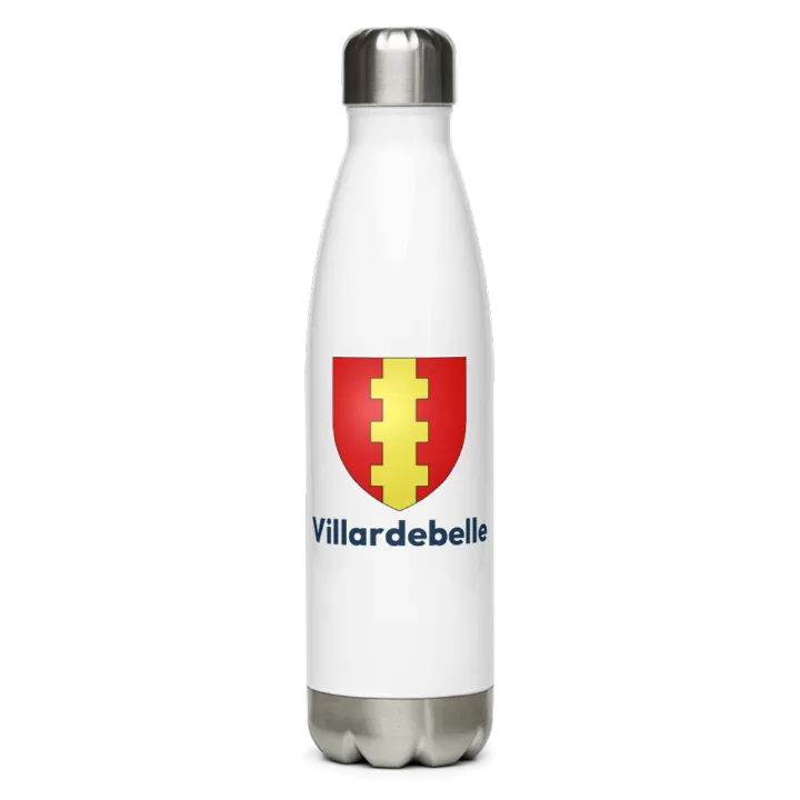 Gourde inox blason de Villardebelle