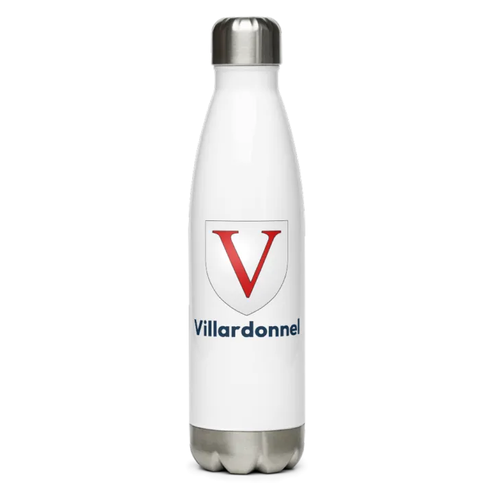 Gourde inox — blason de Villardonnel