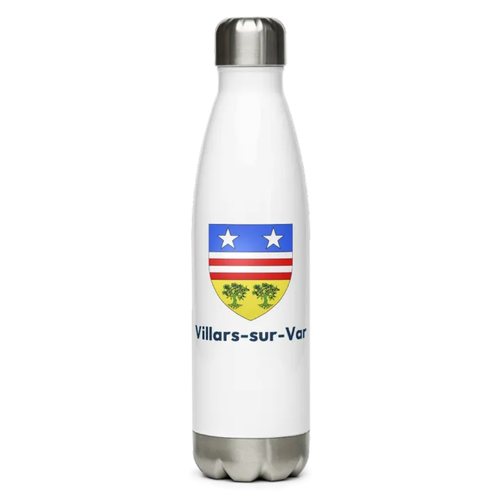 Gourde inox blason de Villars-sur-Var