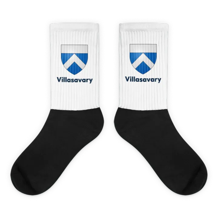 Chaussettes — blason de Villasavary