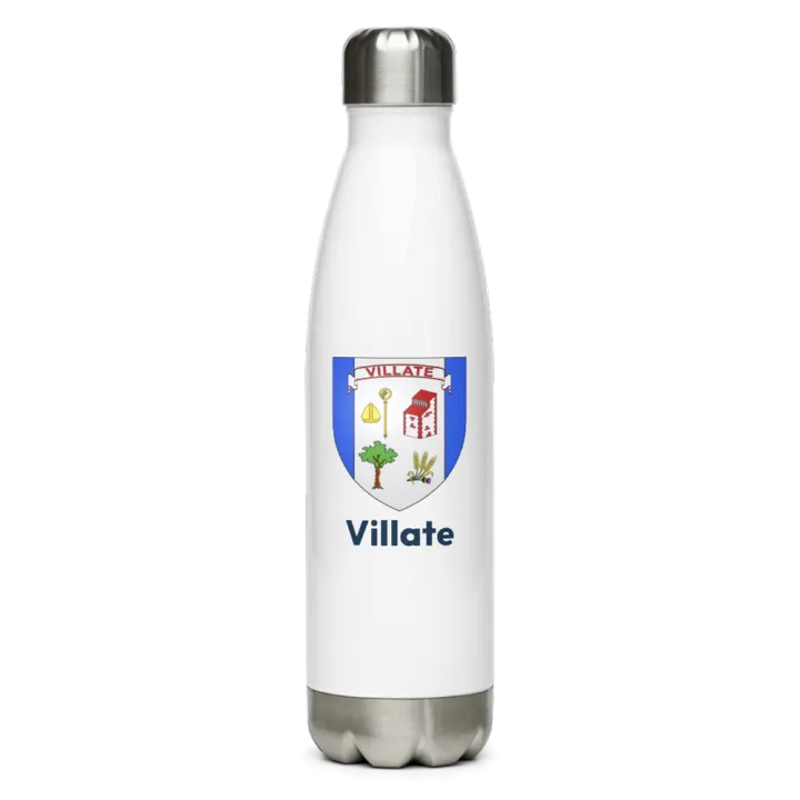 Gourde inox — blason de Villate
