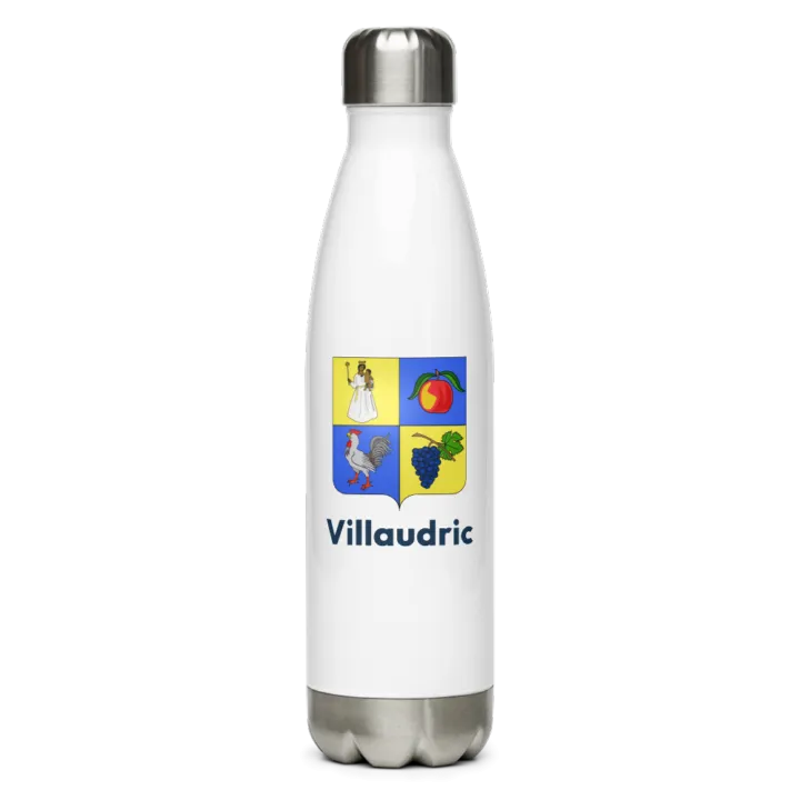 Gourde inox — blason de Villaudric