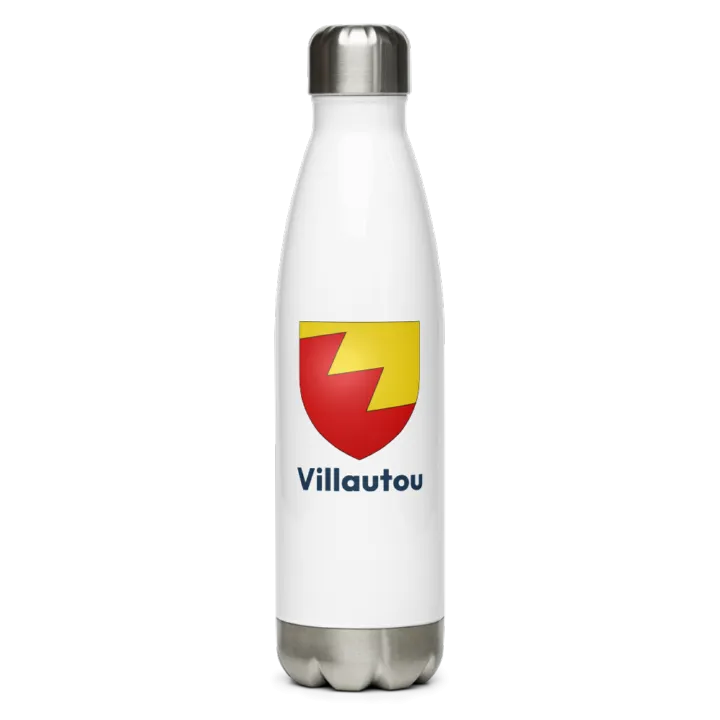 Gourde inox — blason de Villautou