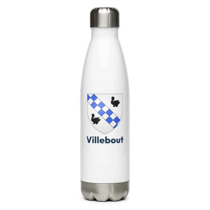 Gourde inox — blason de Villebout