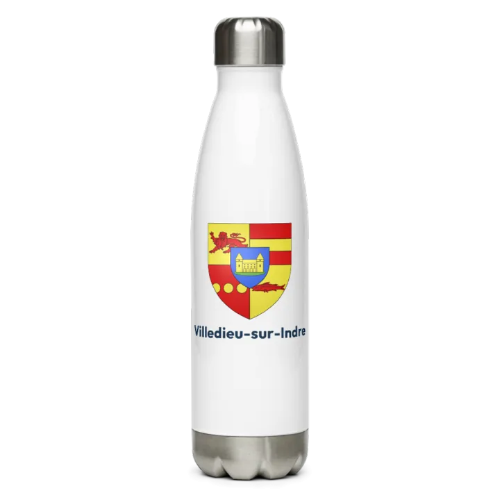 Gourde inox blason de Villedieu-sur-Indre