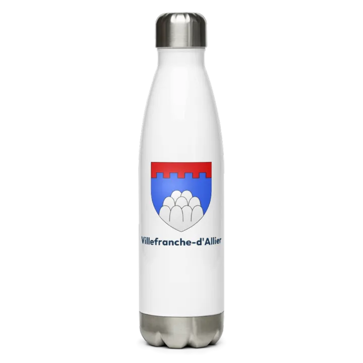 Gourde inox blason de Villefranche-d'Allier