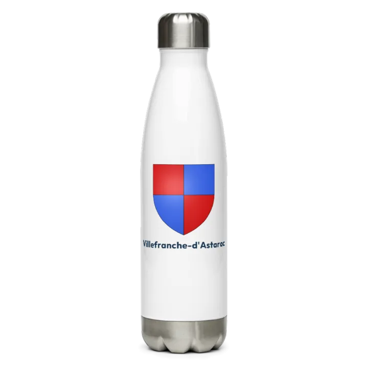Gourde inox — blason de Villefranche-d'Astarac