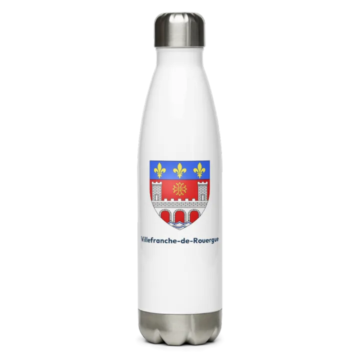 Gourde inox blason de Villefranche-de-Rouergue