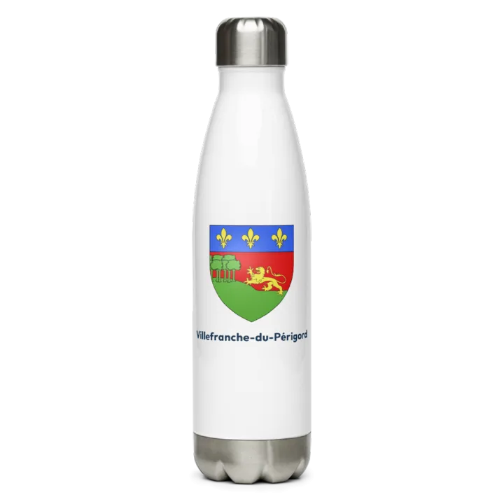 Gourde inox blason de Villefranche-du-Périgord
